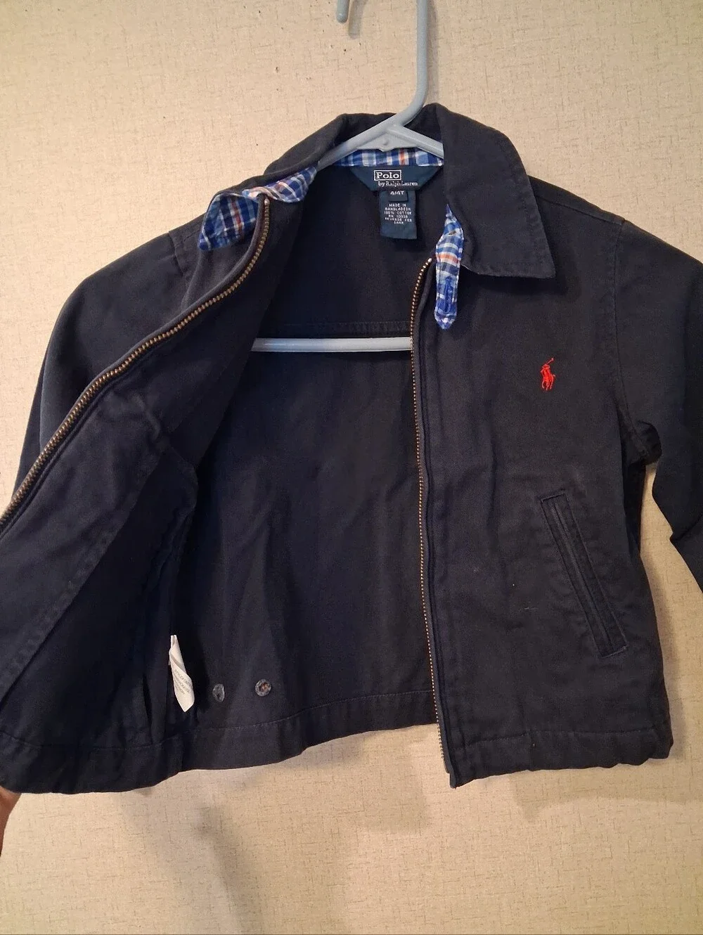 Ralph Lauren navy zip